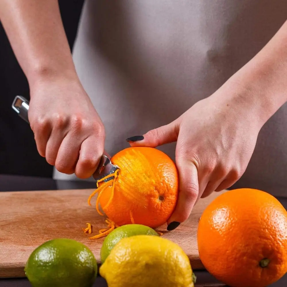 Stainless Steel Lemon Zest Peeler Portable Kitchen Gadgets Peeling Tool Lemon Zester Grater Bar Accessories