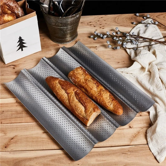 Teglia traforata per baguette o filoncini